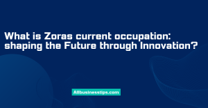 What is Zoras current occupation: shaping the Future through Innovation?